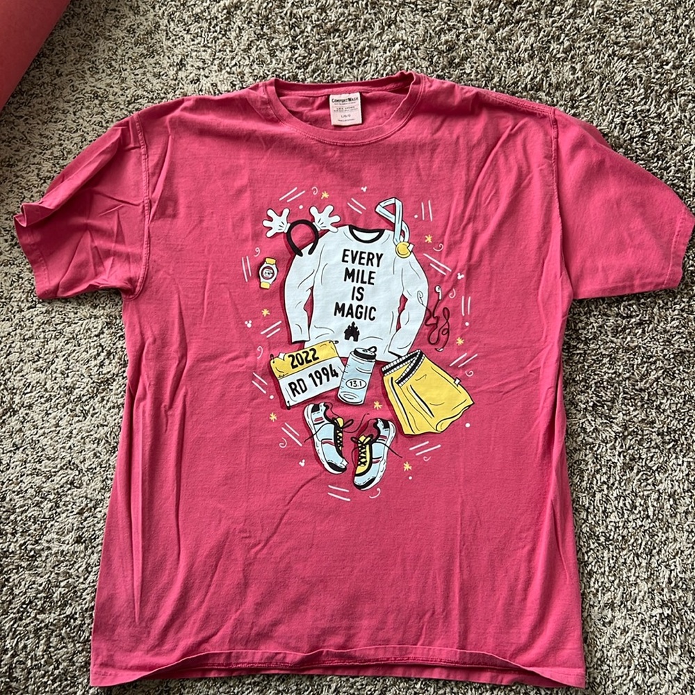 runDisney every mile is magic t-shirt